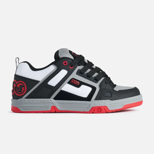 DVS Comanche scarpe skate nero bianco rosso imbottite