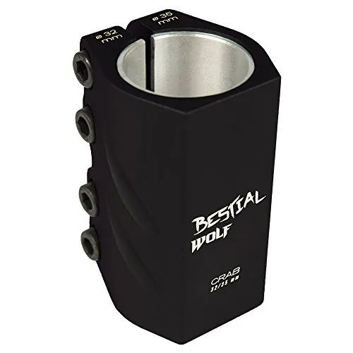 Bestial Wolf Crab 141 clamp monopattino nero 4 viti