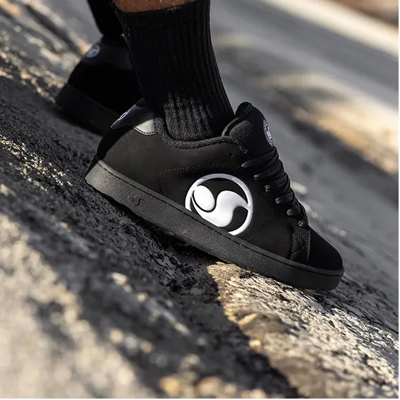DVS Revival scarpe skate nero pelle cupsole