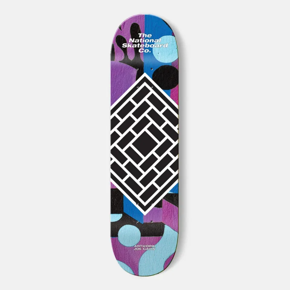National Joe Gavin Art 2 7.25 tavola skateboard mini