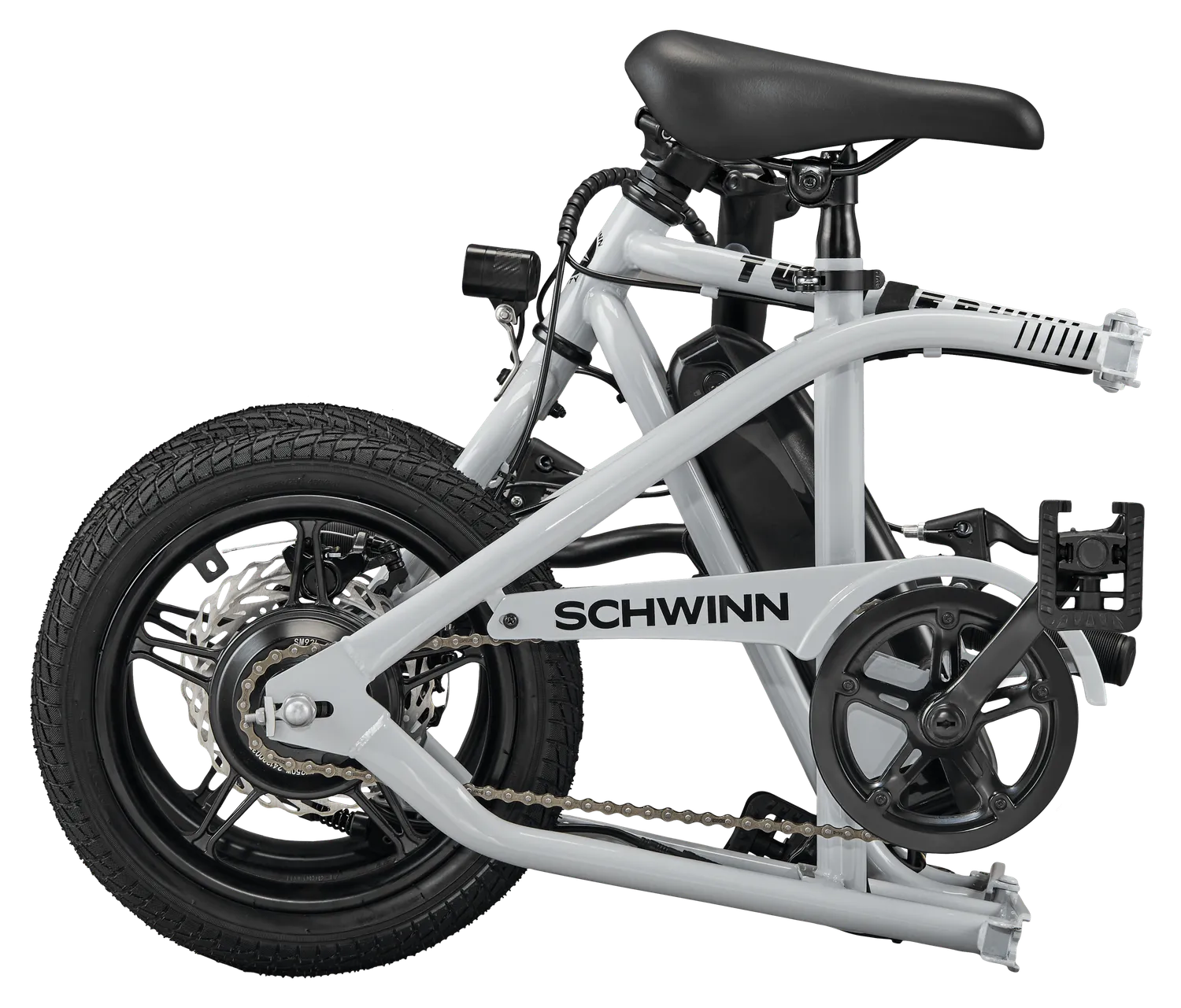 Schwinn Twister bici elettrica pieghevole argento 14"