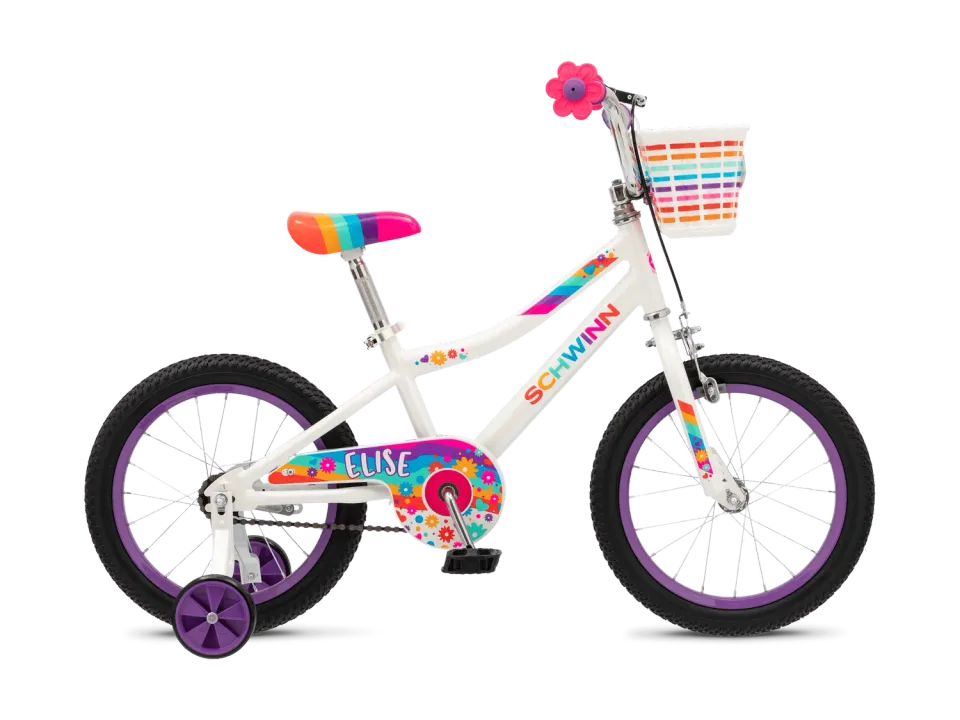 Schwinn Elise bici bambina 16 bianca rotelle
