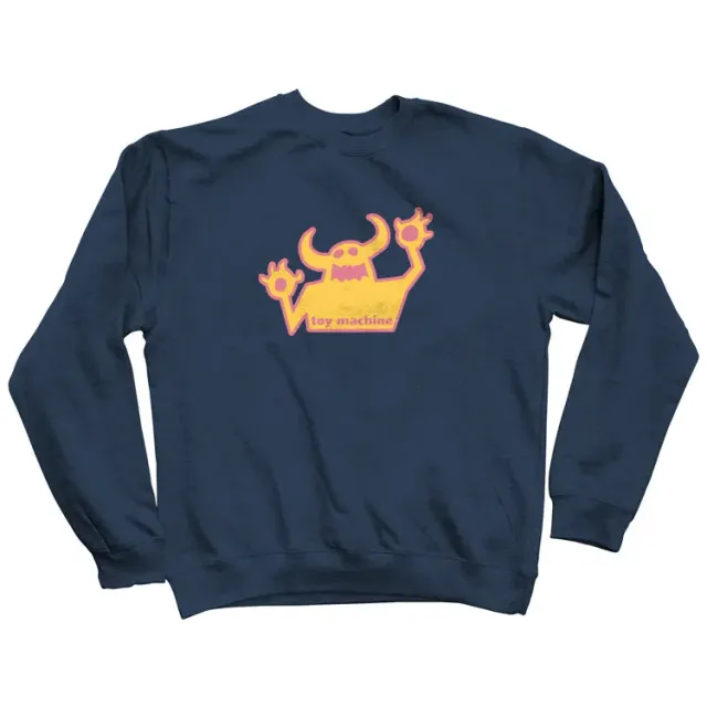 Toy Machine Original Monster felpa girocollo navy