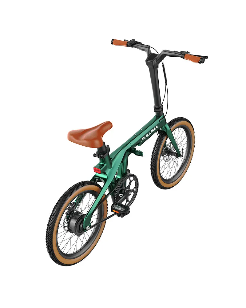 PULUMA PT20 bici elettrica pieghevole verde carbonio