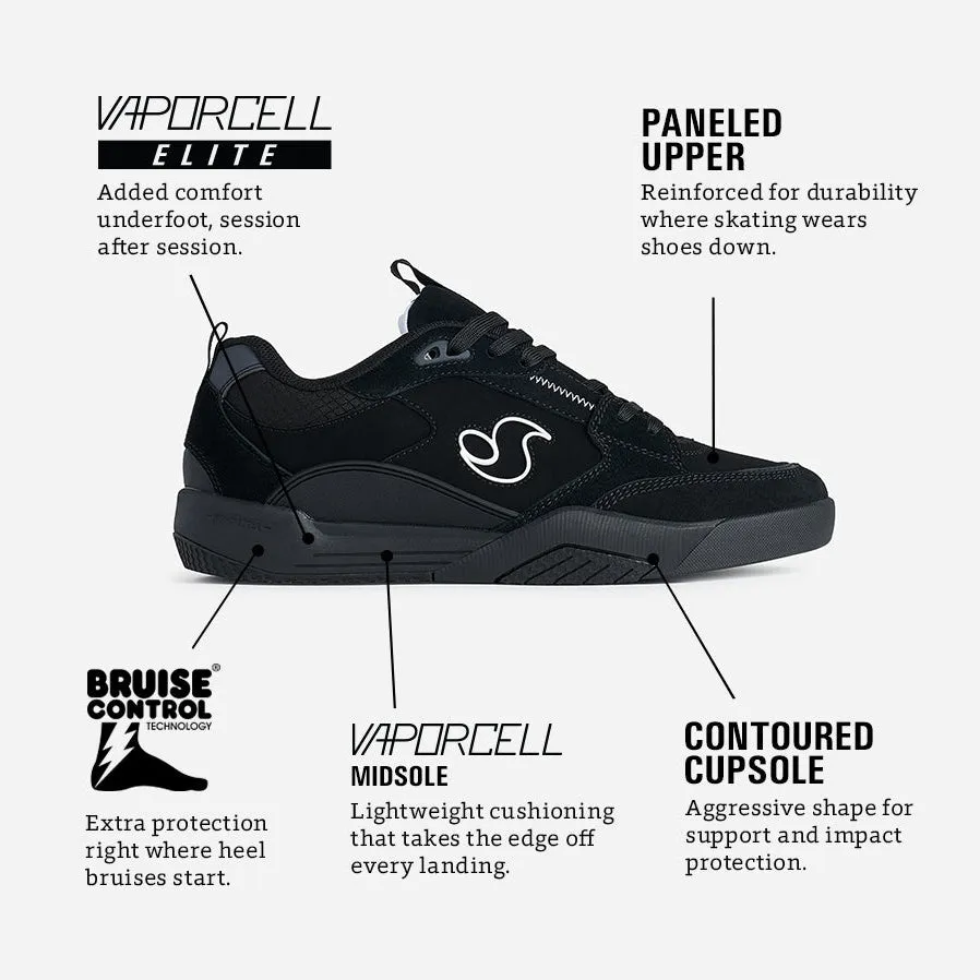 DVS Slot scarpe skate nero bianco moderne