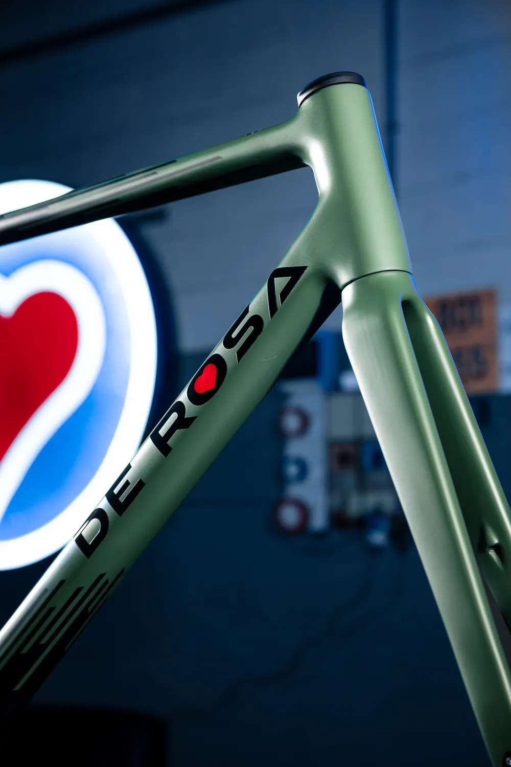 De Rosa 838 Stranger Olive Green telaio bici pezzo unico