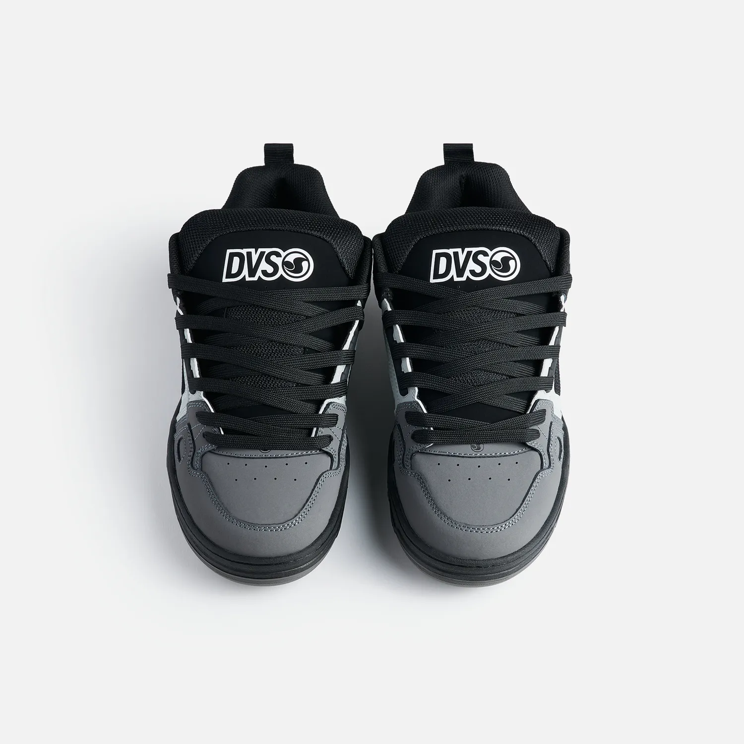 DVS Comanche scarpe skate black charcoal grey pelle