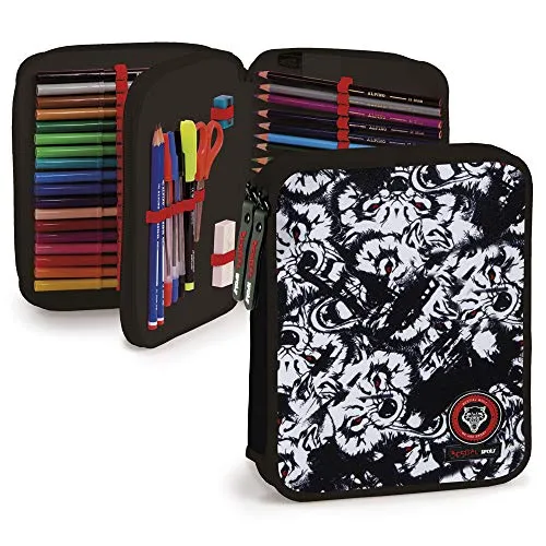 Bestial Wolf astuccio triplo scuola capiente