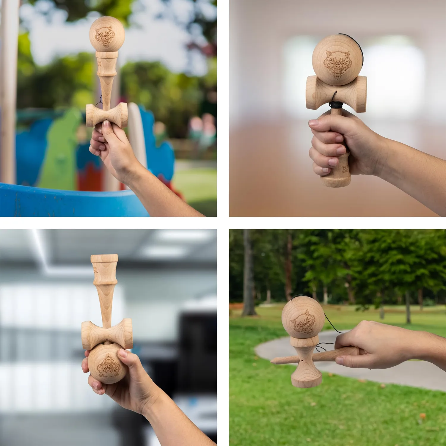 Bestial Wolf Kendama legno marrone taglia unica