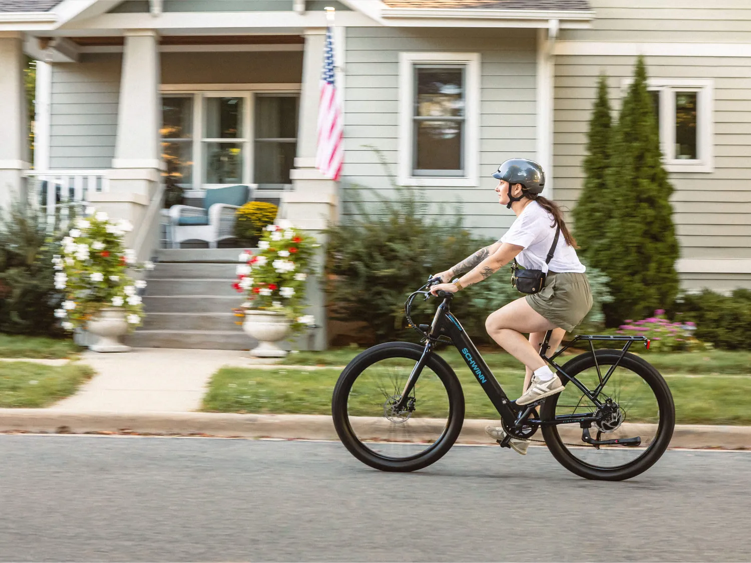 Schwinn Parkwood bici elettrica 27,5" blu adulto
