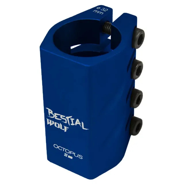 Bestial Wolf Octopus clamp blu 32 mm alluminio