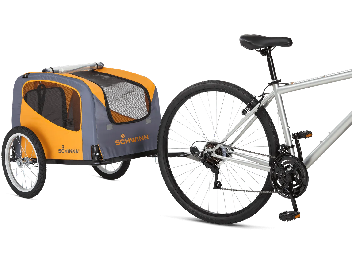 Schwinn Rascal rimorchio bici per cani arancione
