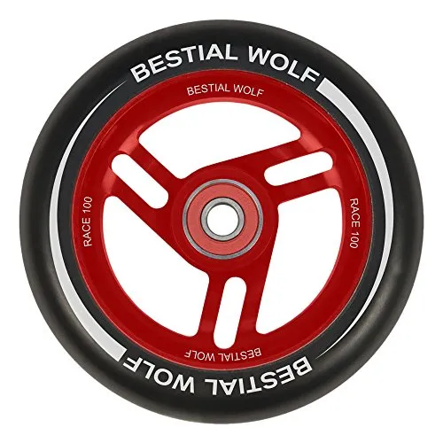 Bestial Wolf Race ruota 100 mm rossa ABEC9