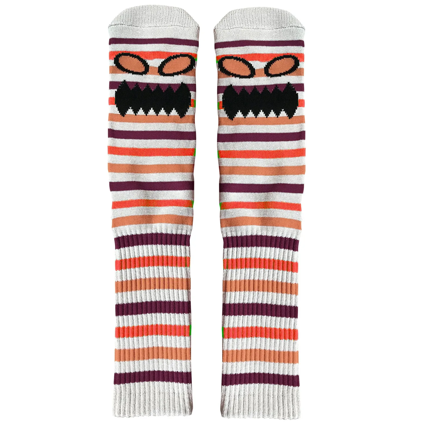 Toy Machine Monster Face Calzini mini stripes grigi
