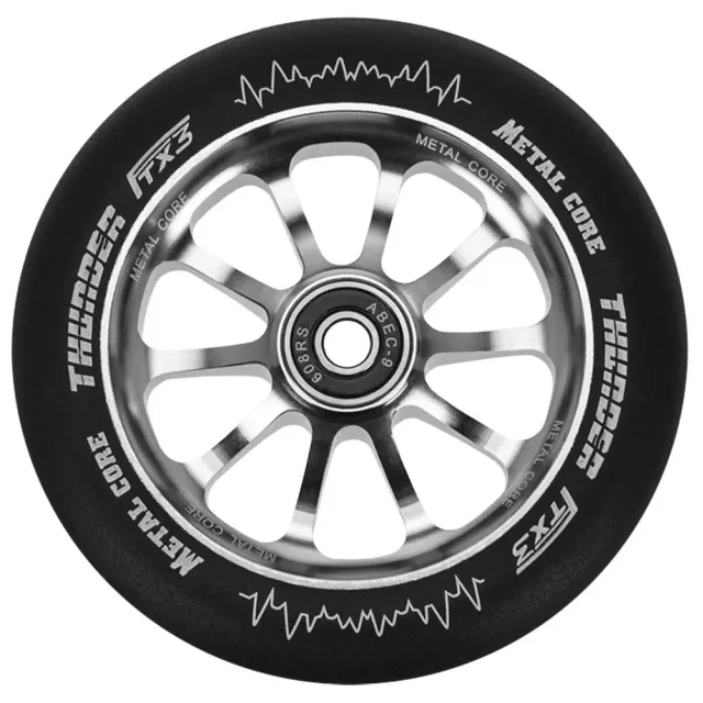Bestial Wolf Thunder Black ruota monopattino 120 mm metallo