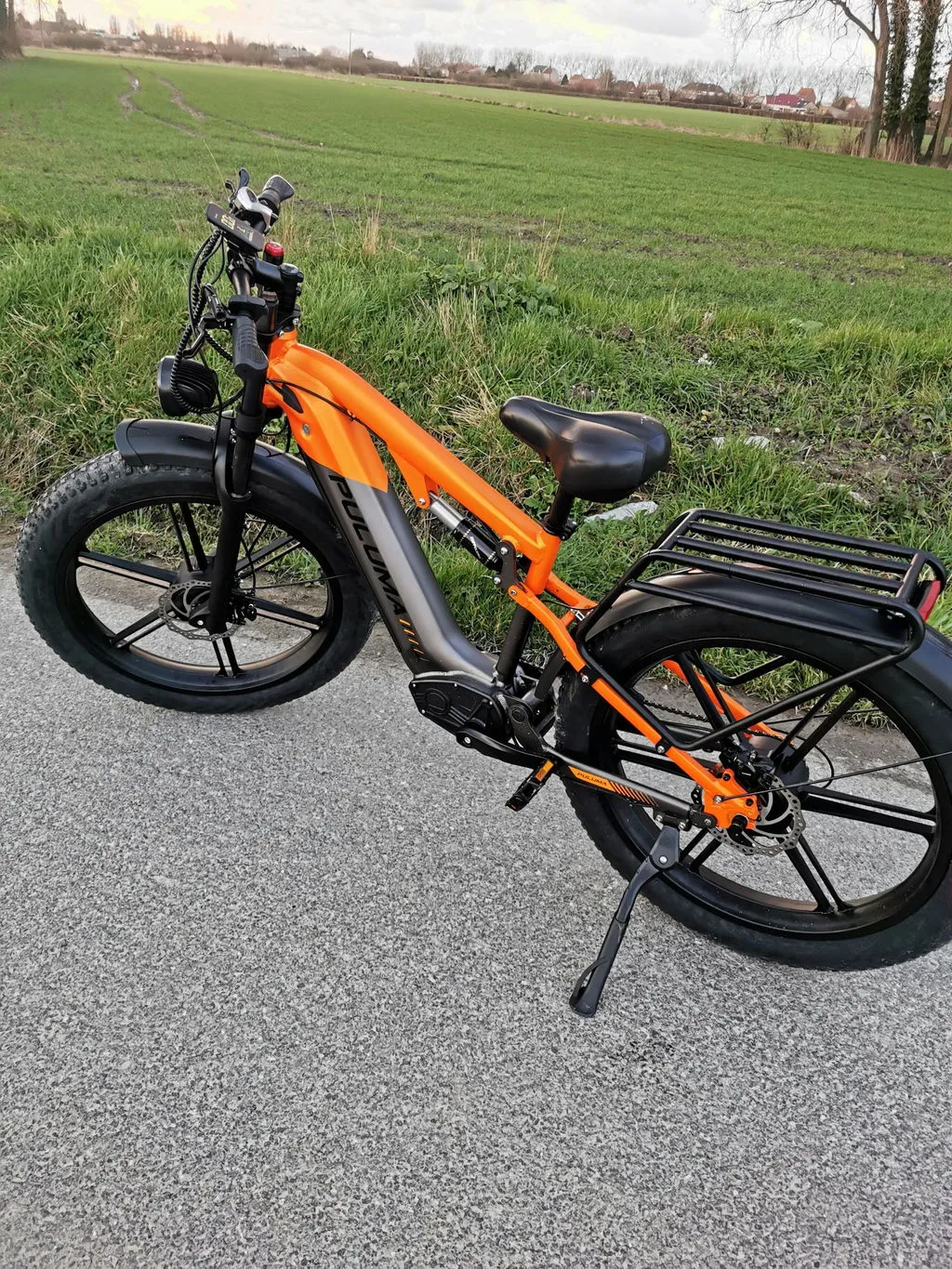 Puluma PH003 ebike fat bike arancione 26" biammortizzata