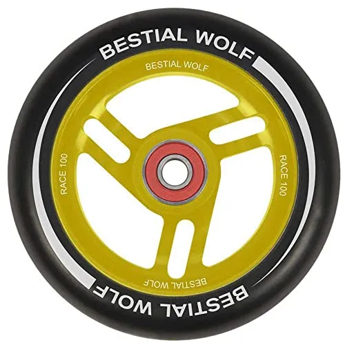 Bestial Wolf Race ruota monopattino 100mm gialla