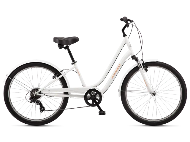 Schwinn Regioneer 26 bici cruiser bianca step-thru comfort