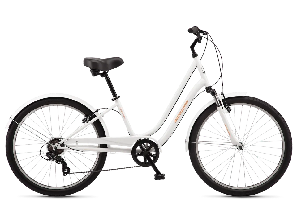 Schwinn Regioneer 26 bici cruiser bianca step-thru comfort