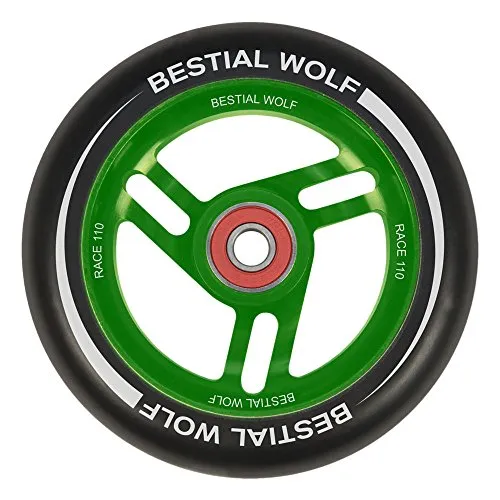 Bestial Wolf Race 110 ruota monopattino verde 110 mm