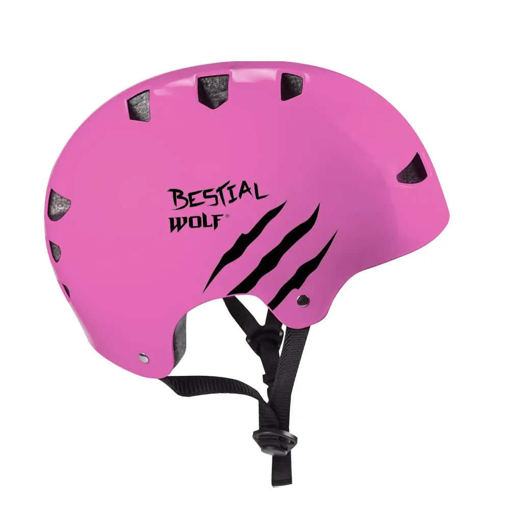 Bestial Wolf Skull casco skate regolabile unisex