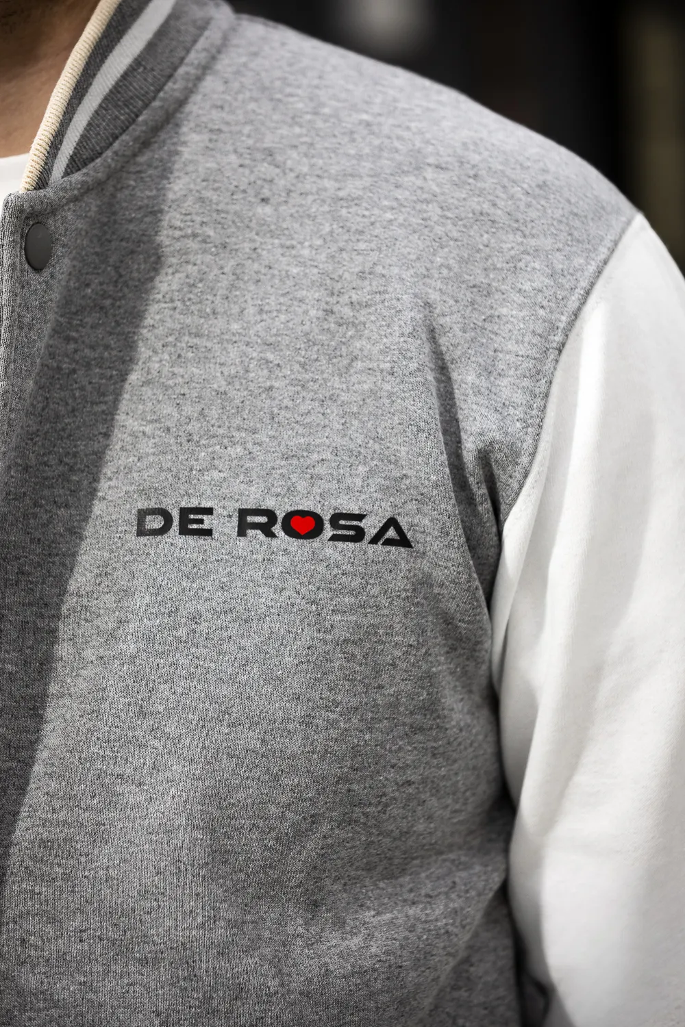 De Rosa 2026 Varsity Jacket giacca grigia bottoni
