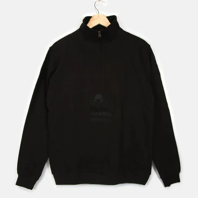 The National Ethereal felpa quarter zip nera regular fit