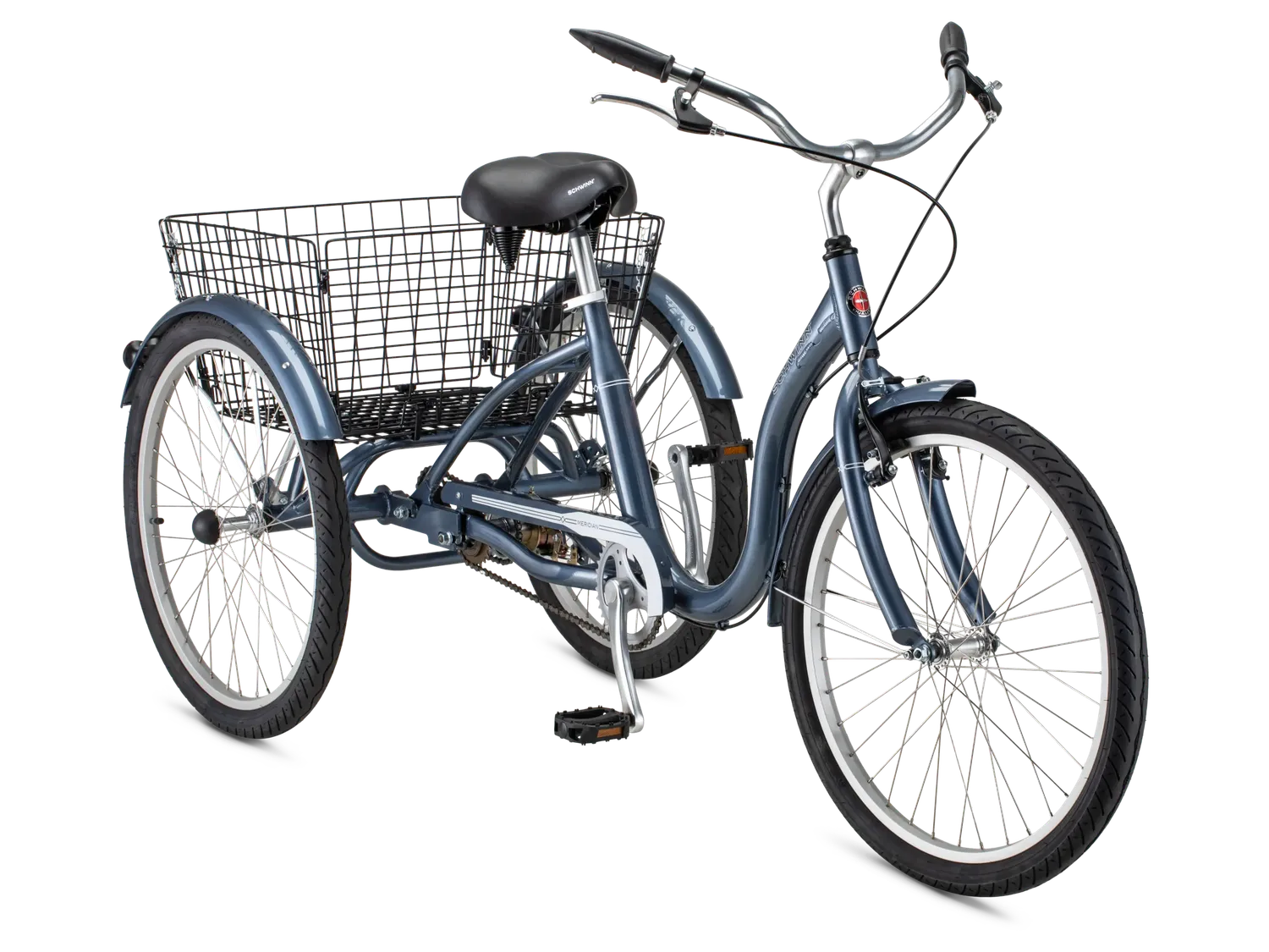 Schwinn Meridian triciclo adulto blu 24" 3 ruote