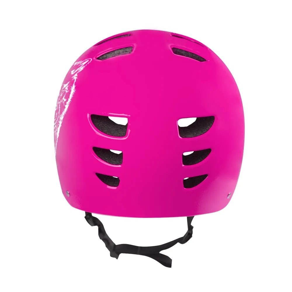 Bestial Wolf Skull casco skate regolabile nero