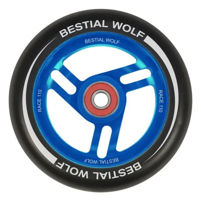 Bestial Wolf Race ruota monopattino 110 mm blu