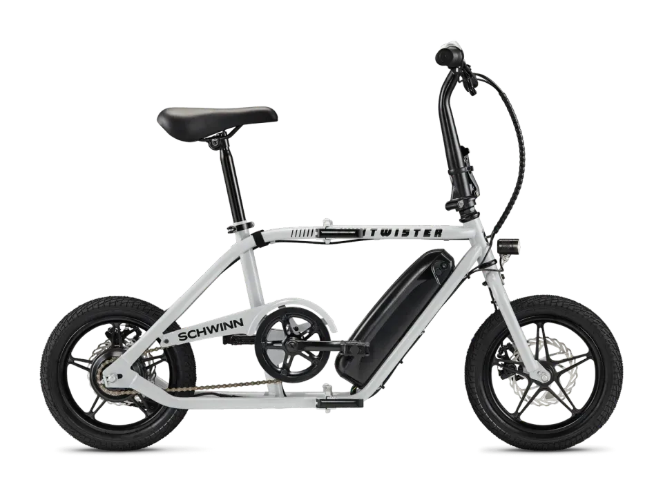 Schwinn Twister bici elettrica pieghevole argento 14"