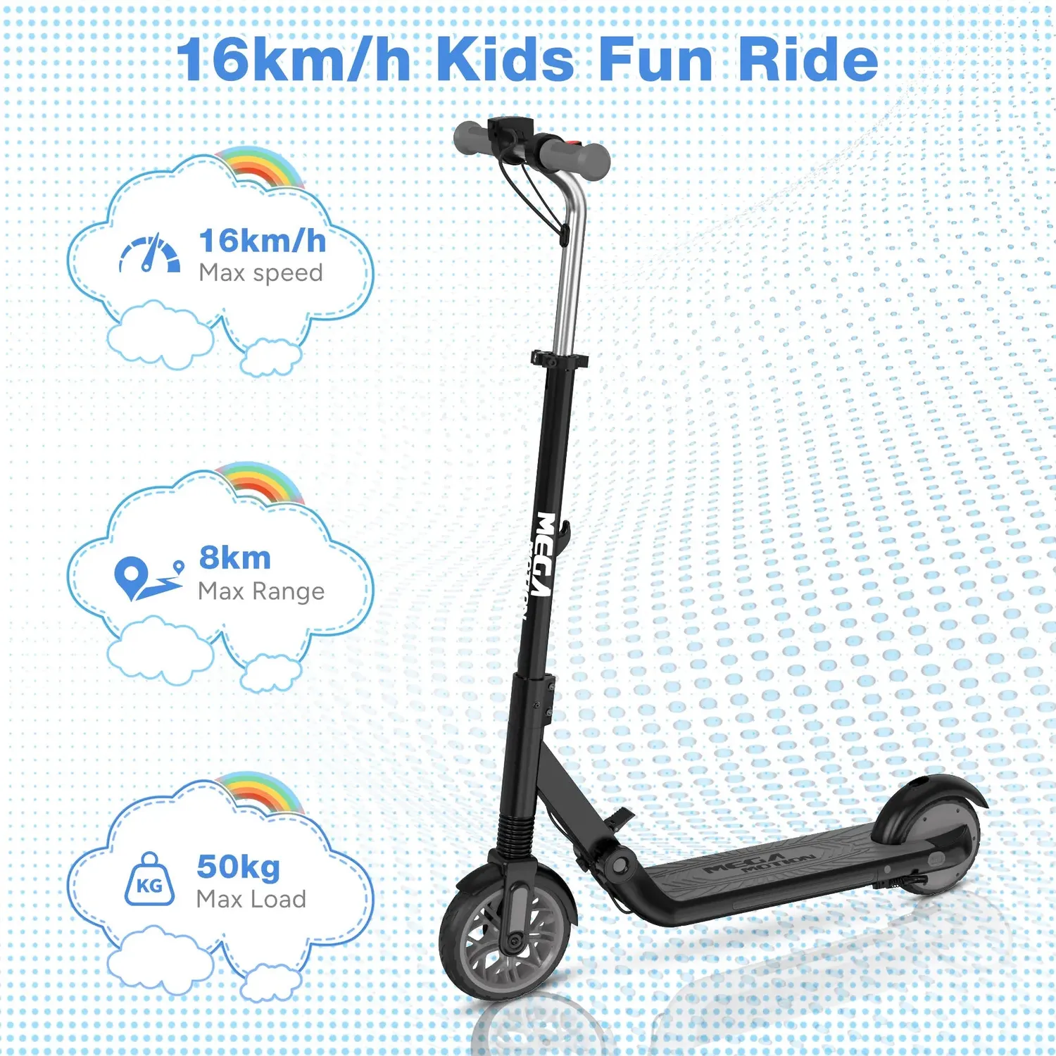 Mega Motion ME1 monopattino elettrico bambini nero