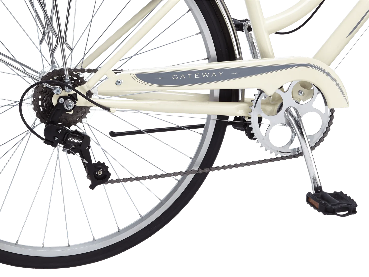 Schwinn Gateway bici ibrida 700c crema da città