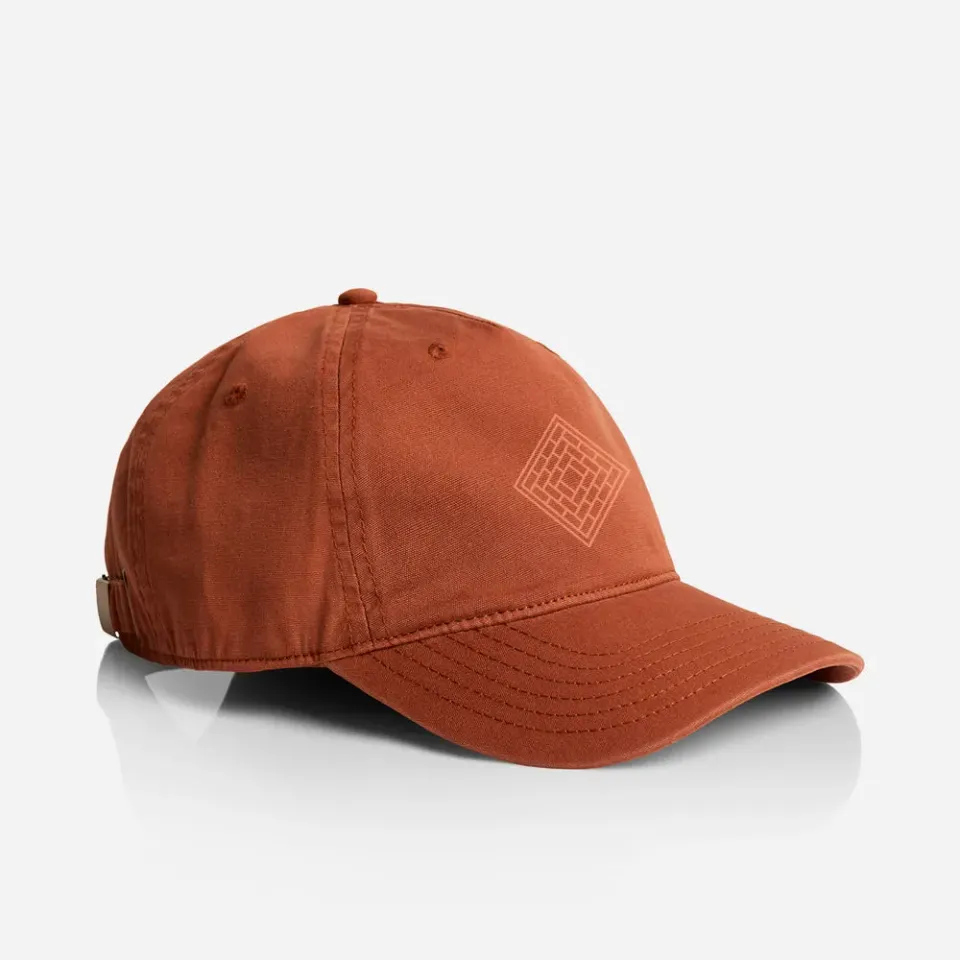 The National Skateboard Co. Embroidered Logo cappellino clay in cotone