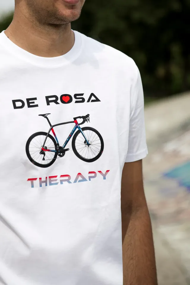 De Rosa Therapy t-shirt maglietta cotone logo cuore rosso