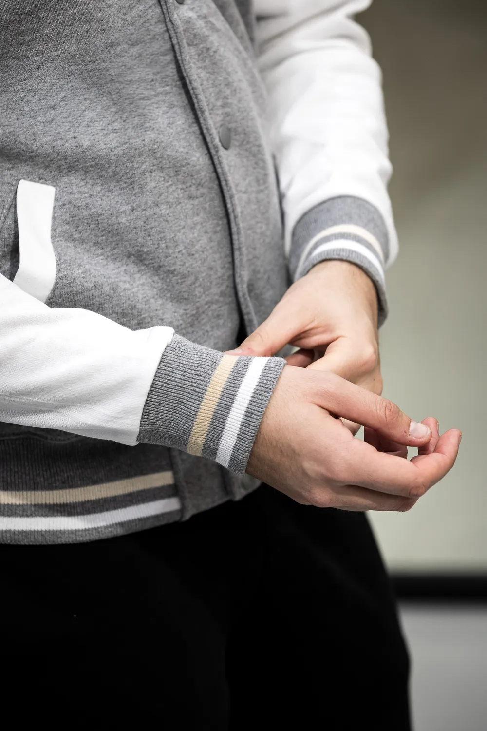 De Rosa 2026 Varsity Jacket giacca grigia bottoni