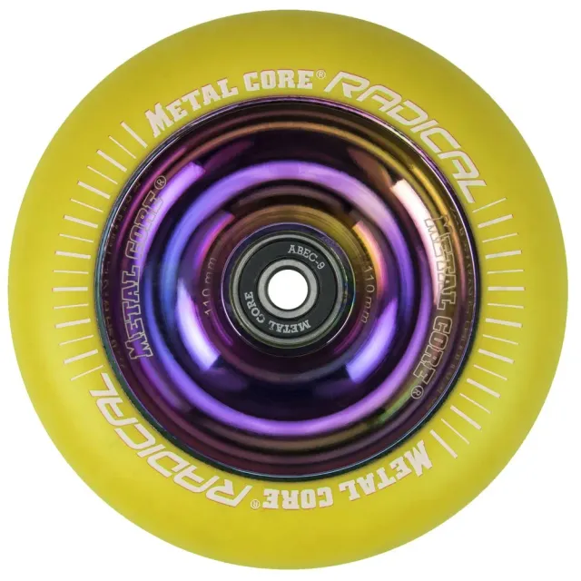 Bestial Wolf Radical Rainbow ruota monopattino 110 mm giallo fluo