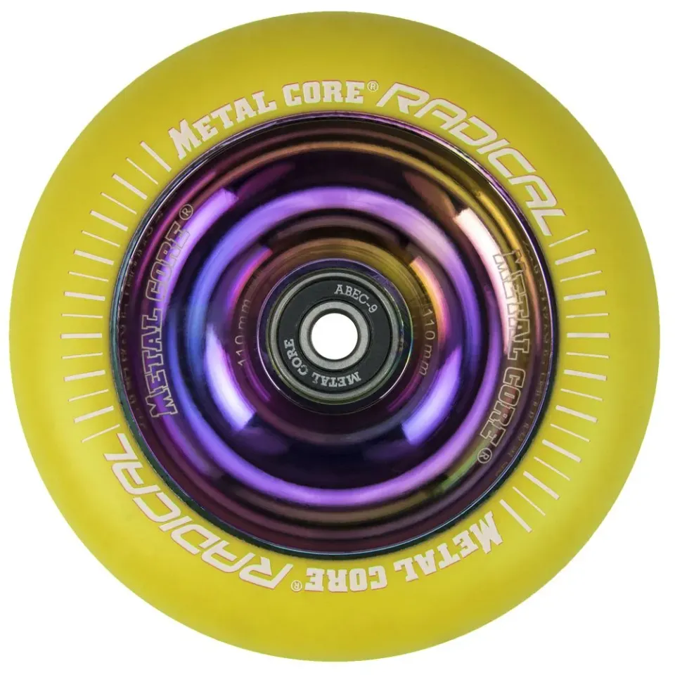 Bestial Wolf Radical Rainbow ruota monopattino 110 mm giallo fluo