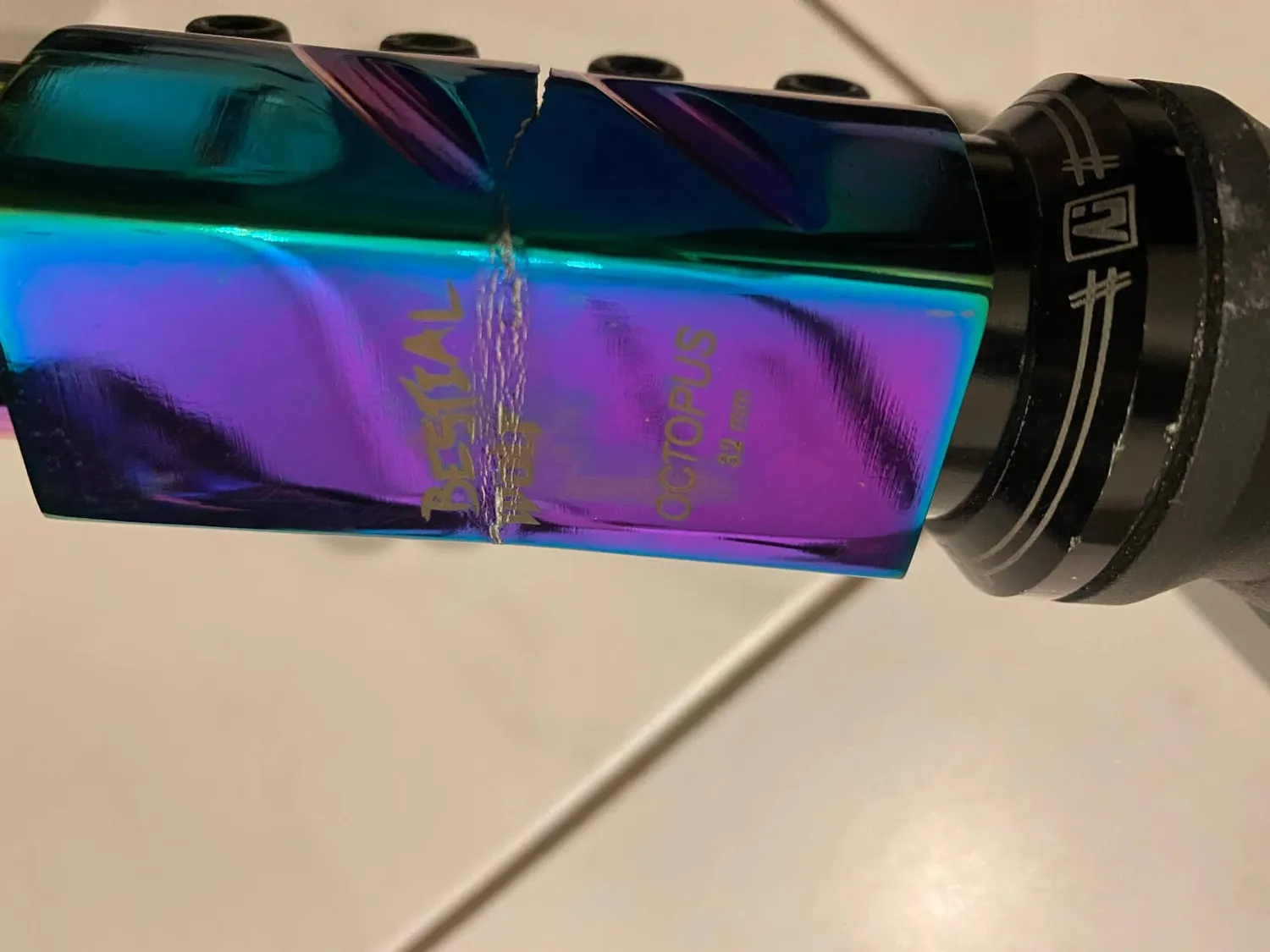 Bestial Wolf Octopus clamp blu 32 mm alluminio