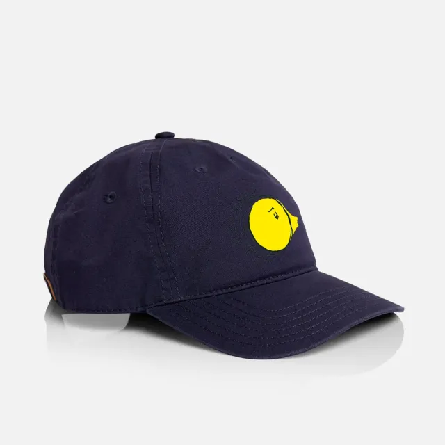 National Midday cappellino blu ricamo cotone regolabile