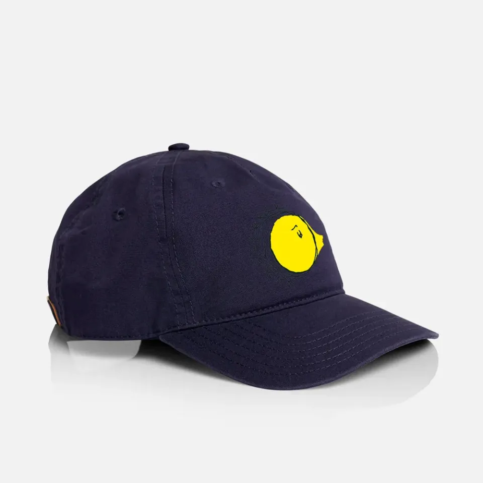 National Midday cappellino blu ricamo cotone regolabile