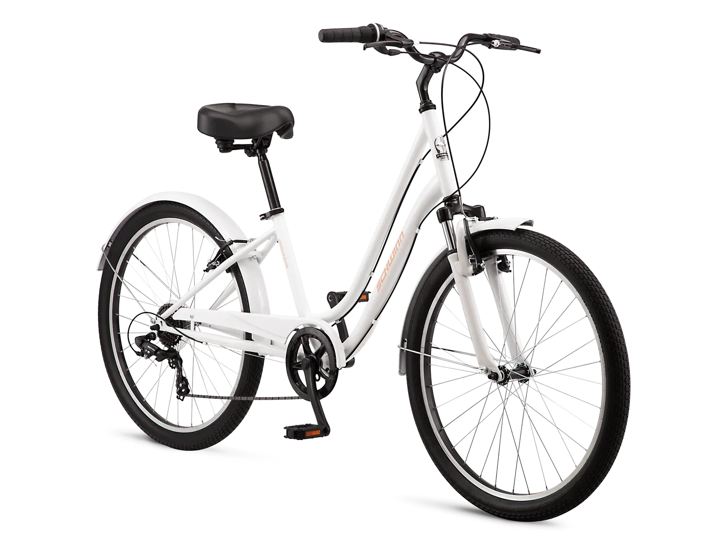 Schwinn Regioneer 26 bici cruiser bianca step-thru comfort