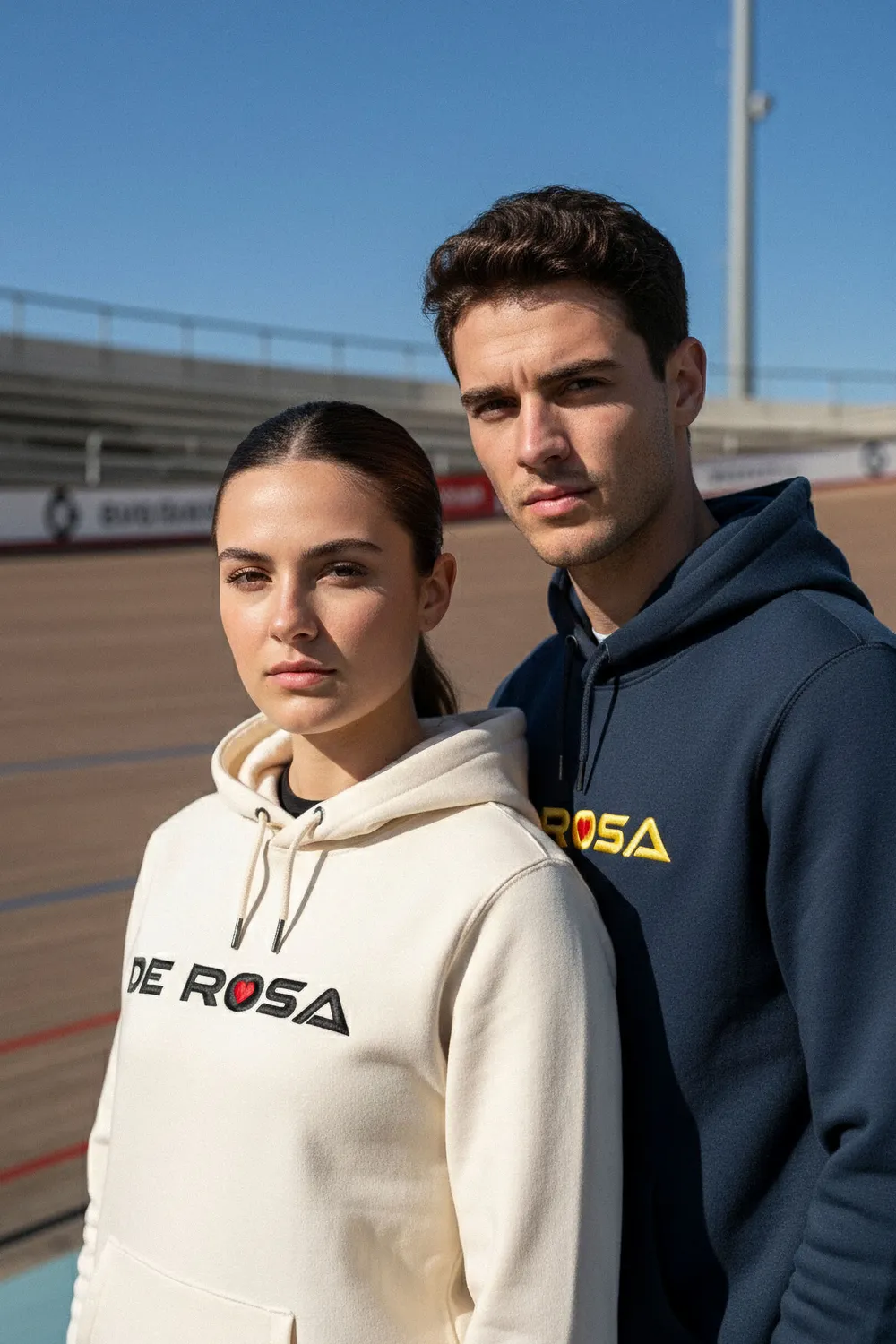 De Rosa Classic Heritage felpa blu navy logo ricamato