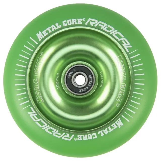 Metal Core Radical RGR100GR ruota 100 mm verde PU