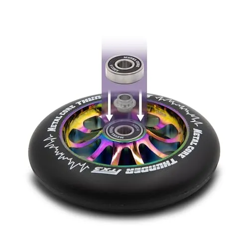 Bestial Wolf Metal Core Thunder ruota 110 mm nero arcobaleno