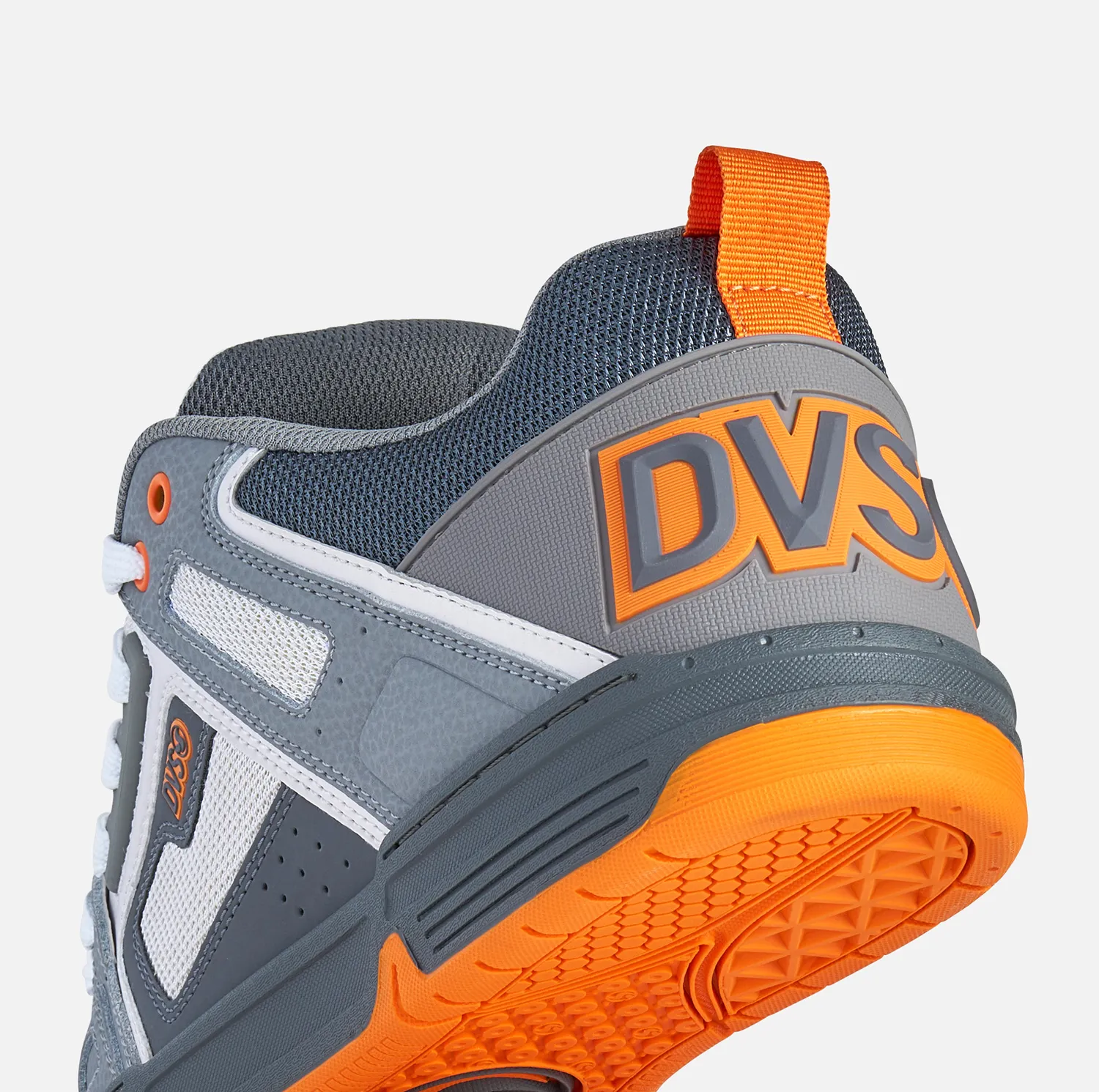 DVS Comanche scarpe skate charcoal grey orange imbottite