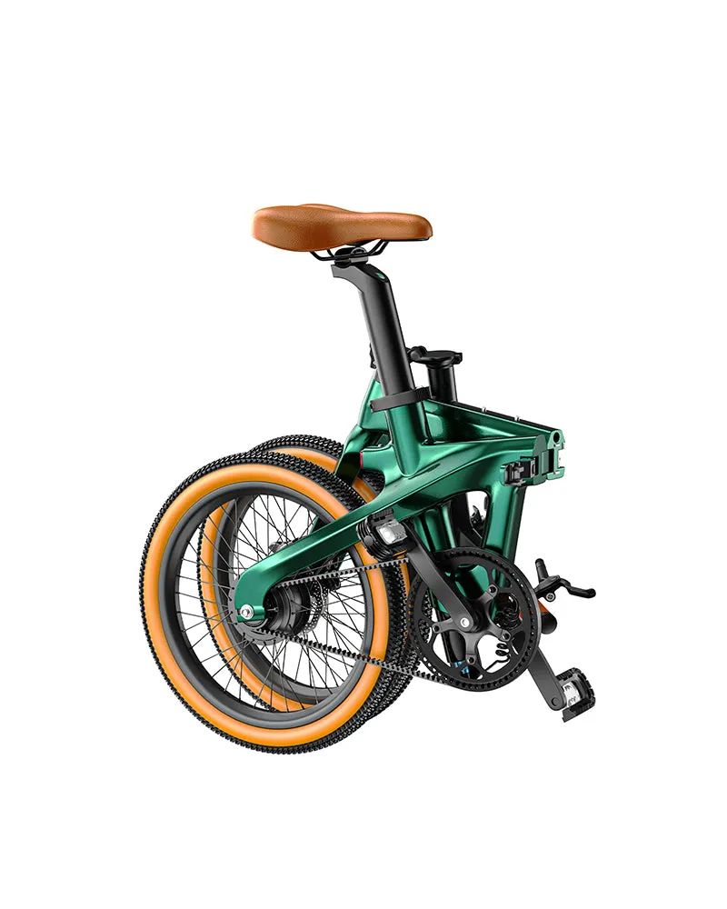PULUMA PT20 bici elettrica pieghevole verde carbonio