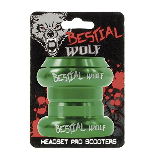 Bestial Wolf Head serie sterzo monopattino verde 60 mm