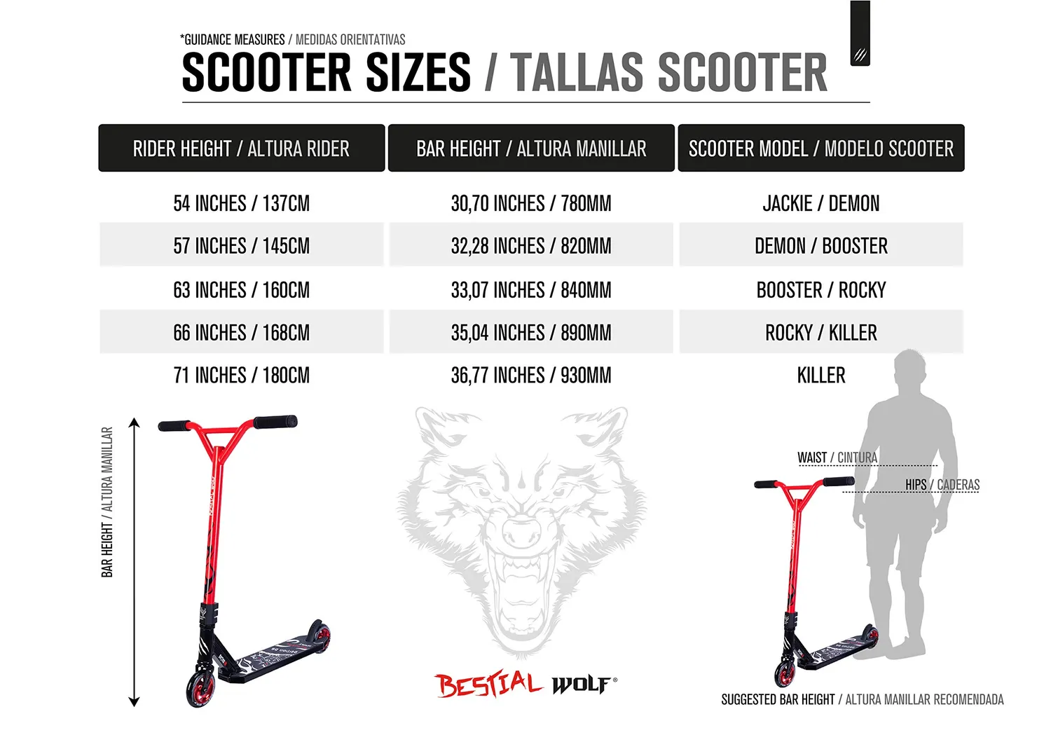 Bestial Wolf Booster B18 monopattino viola semi-pro