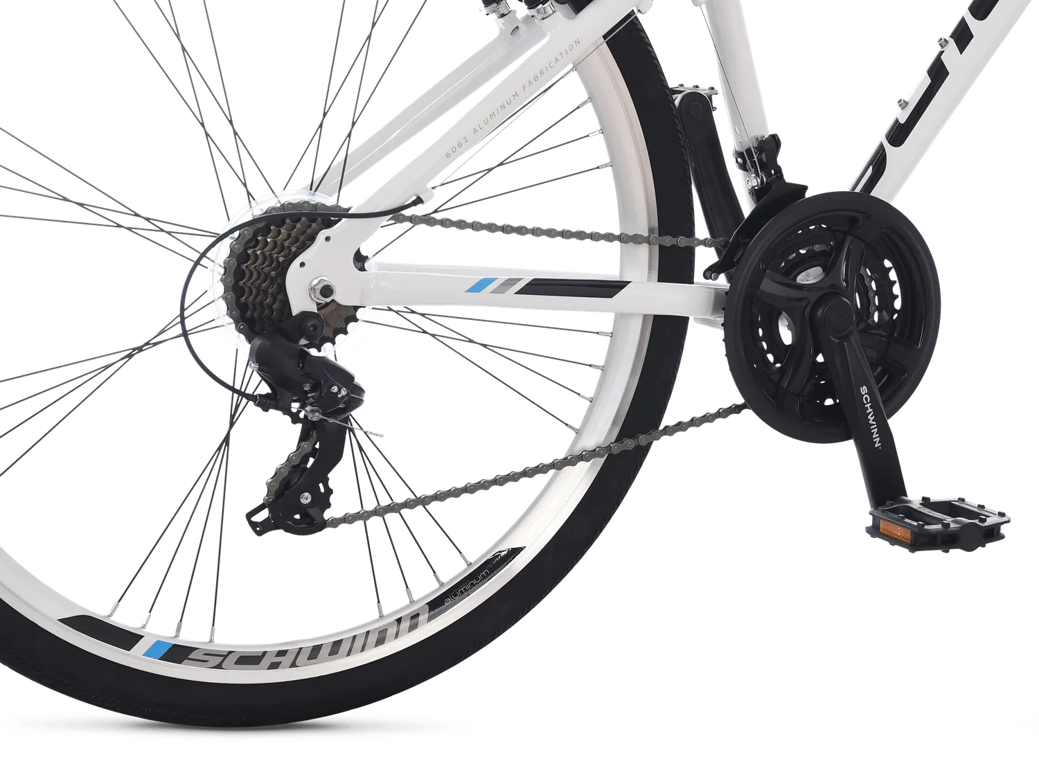 Schwinn Network 3.0 bici ibrida bianca 700c fitness 21v